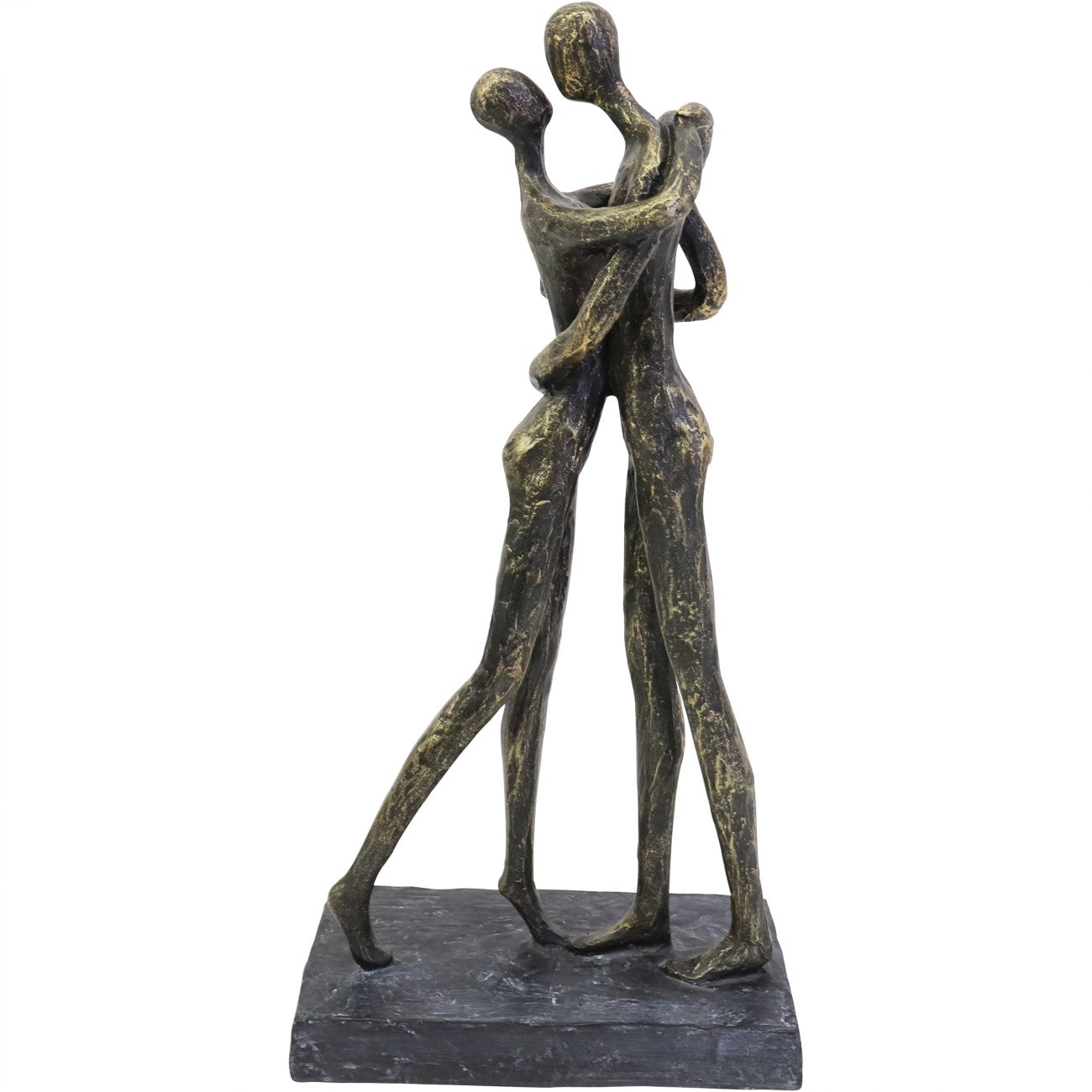 Antique Bronze Lovers Embrace Sculpture